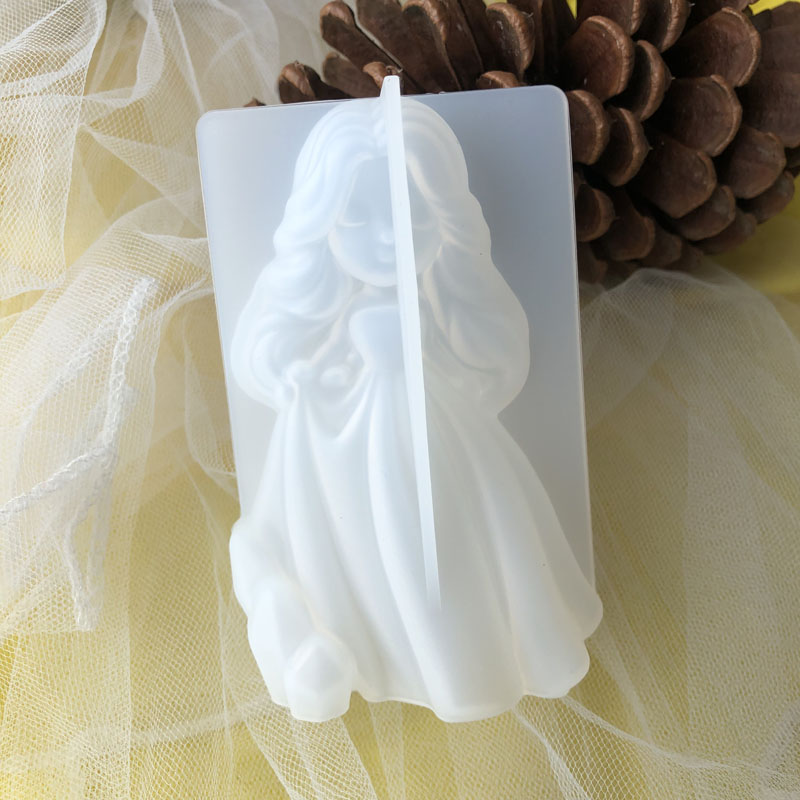 Soap Making Home - 3D Cute Princess Silicone Candle Mould