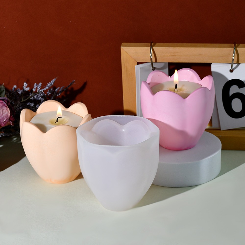 Tulip Candle Holder Silicone M - đánh giá và giá Soap Making Books