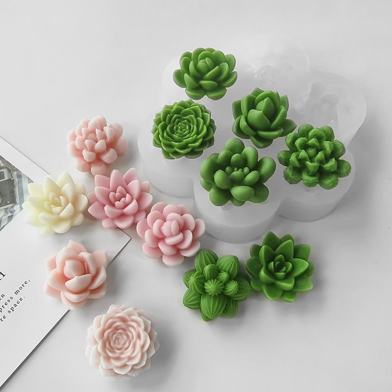 7 In1 Succulent Cactus Silicon - đánh giá và giá Soap Making Home