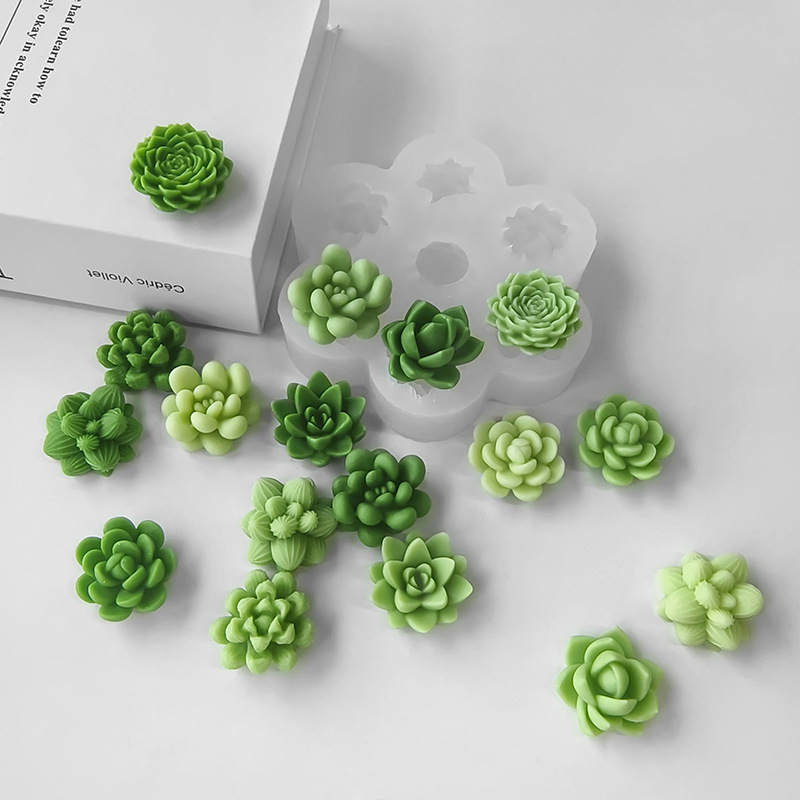 7 In1 Succulent Cactus Silicon - đánh giá và giá Soap Making Home