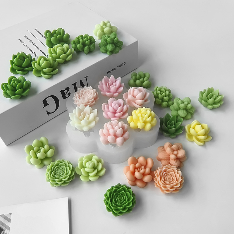7 In1 Succulent Cactus Silicon - đánh giá và giá Soap Making Home