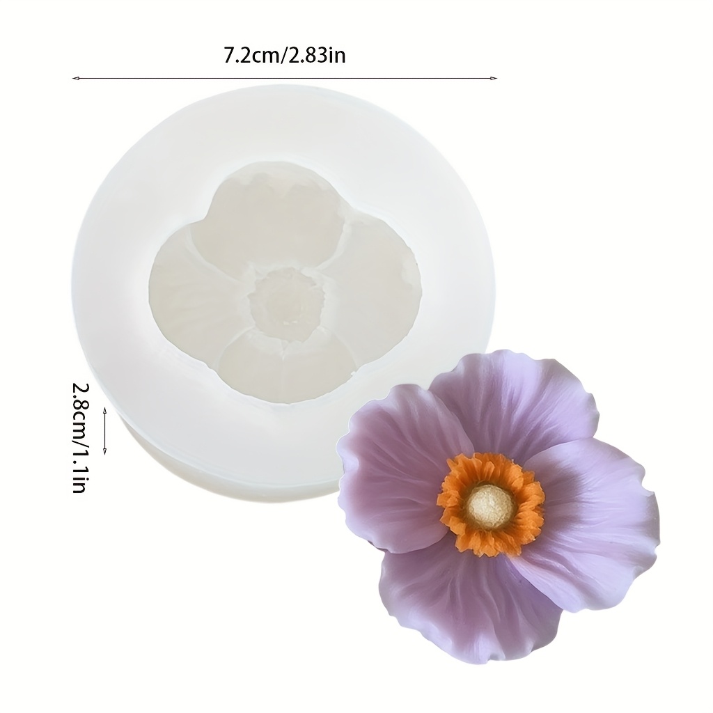 Flower Silicone Candle Mold, C - đánh giá và giá Soap Making Home
