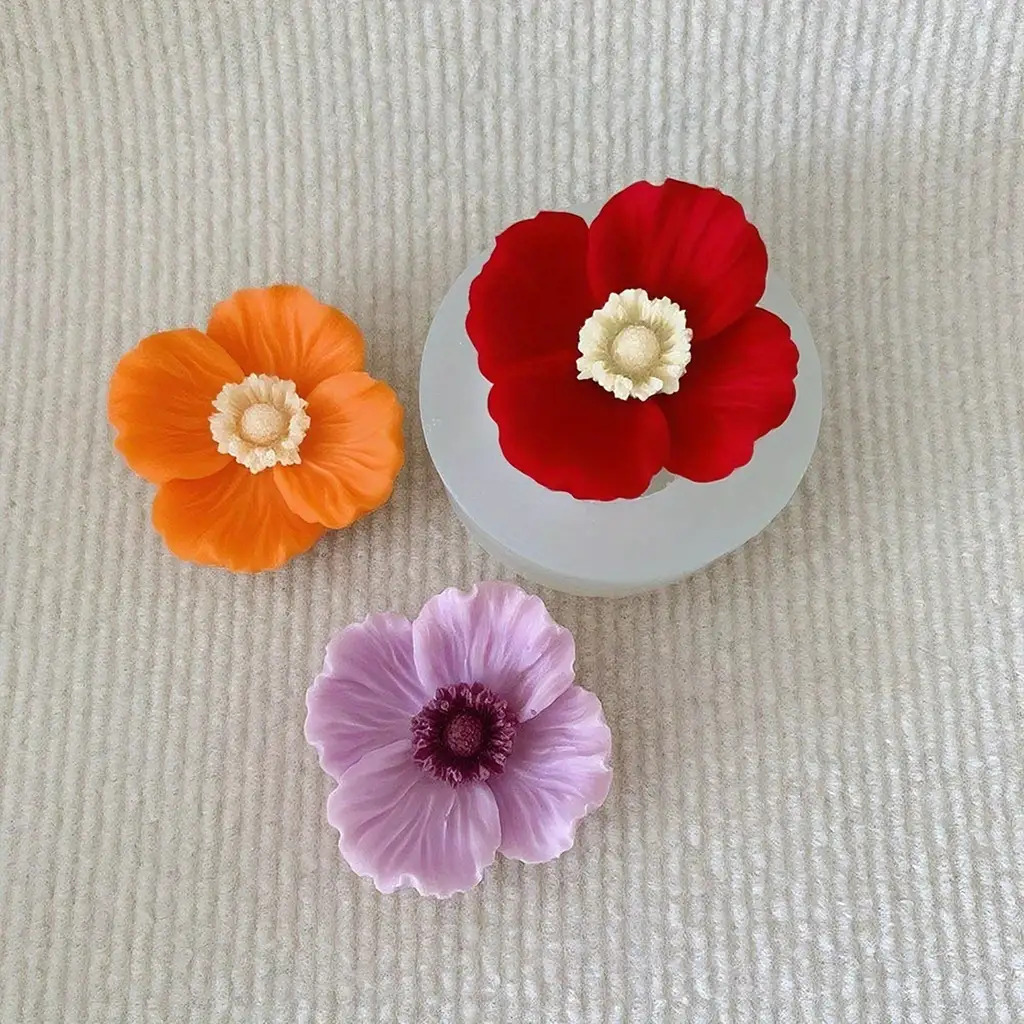 Flower Silicone Candle Mold, C - đánh giá và giá Soap Making Home
