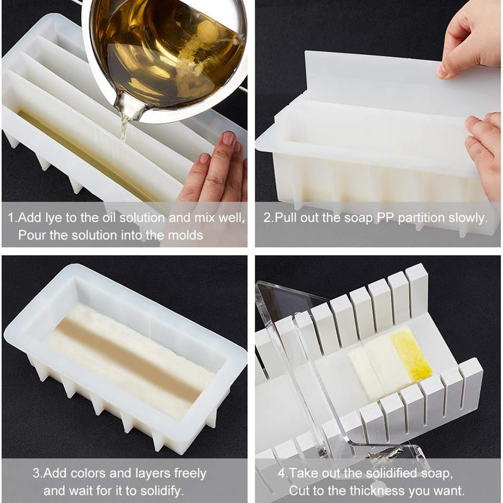 42oz Silicone Soap Mold with 5 - đánh giá và giá Soap Making Books