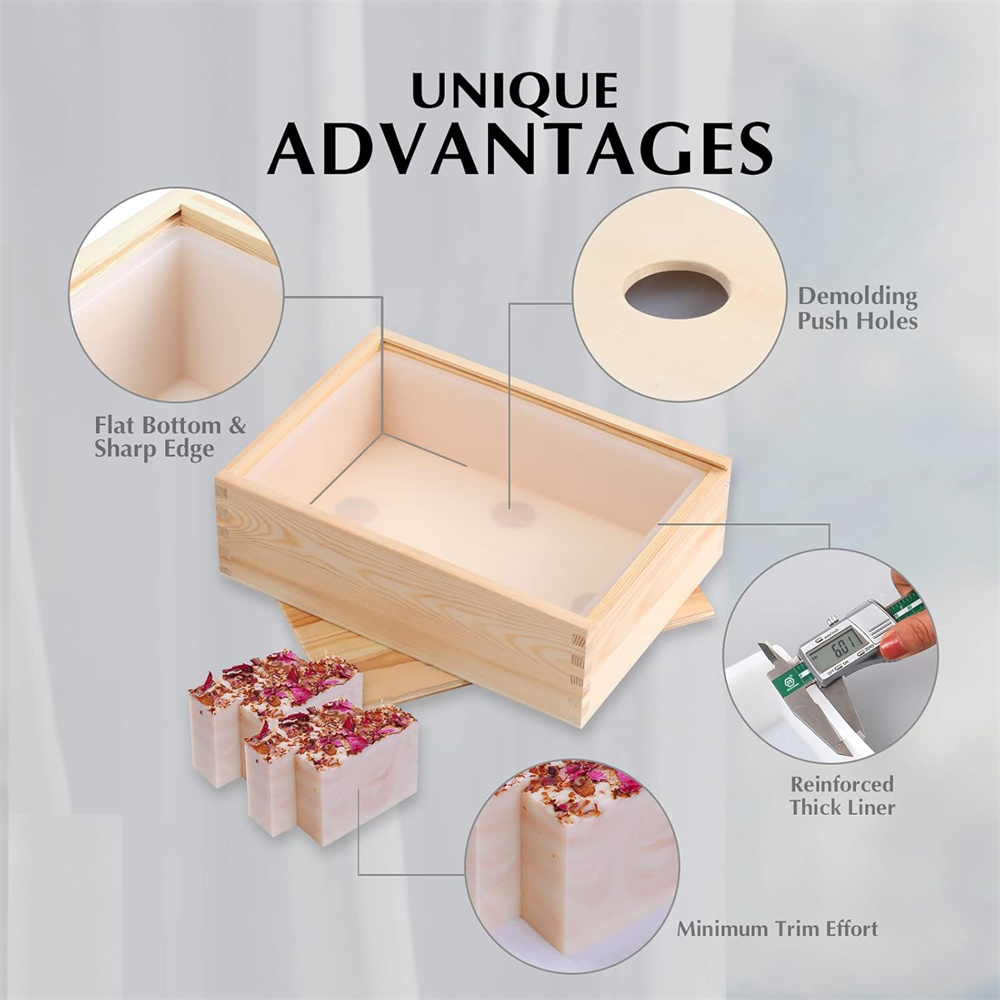 Large Soap Molds Rectangle Sil - đánh giá và giá Soap Making Books