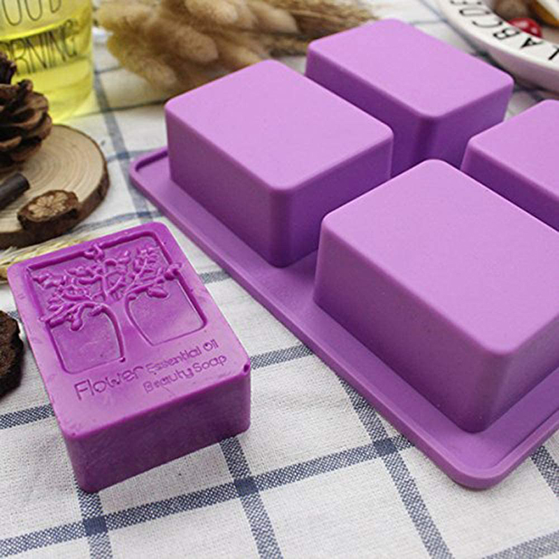 Rectangle Life Tree Silicone S - đánh giá và giá Soap Making Books
