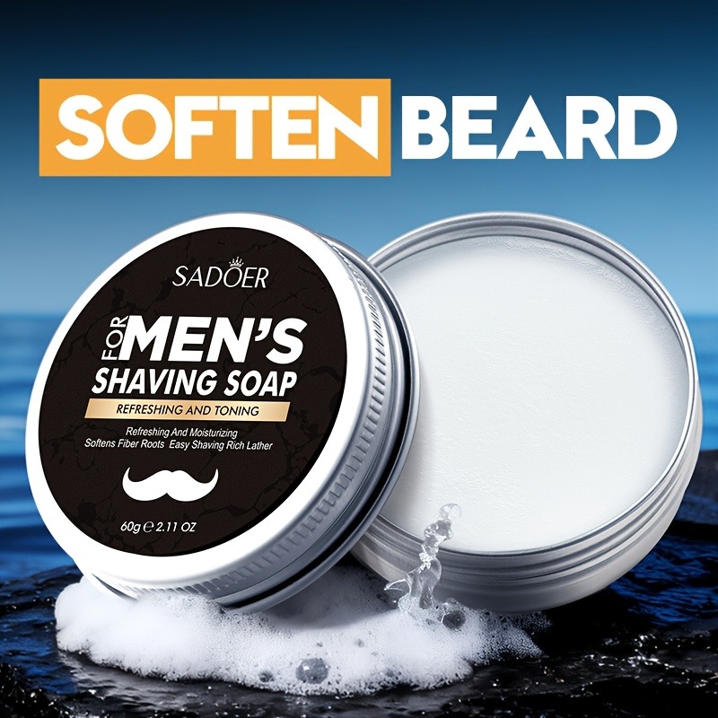 60g Men's Shaving Soap Contain - đánh giá và giá Soap Making Oils