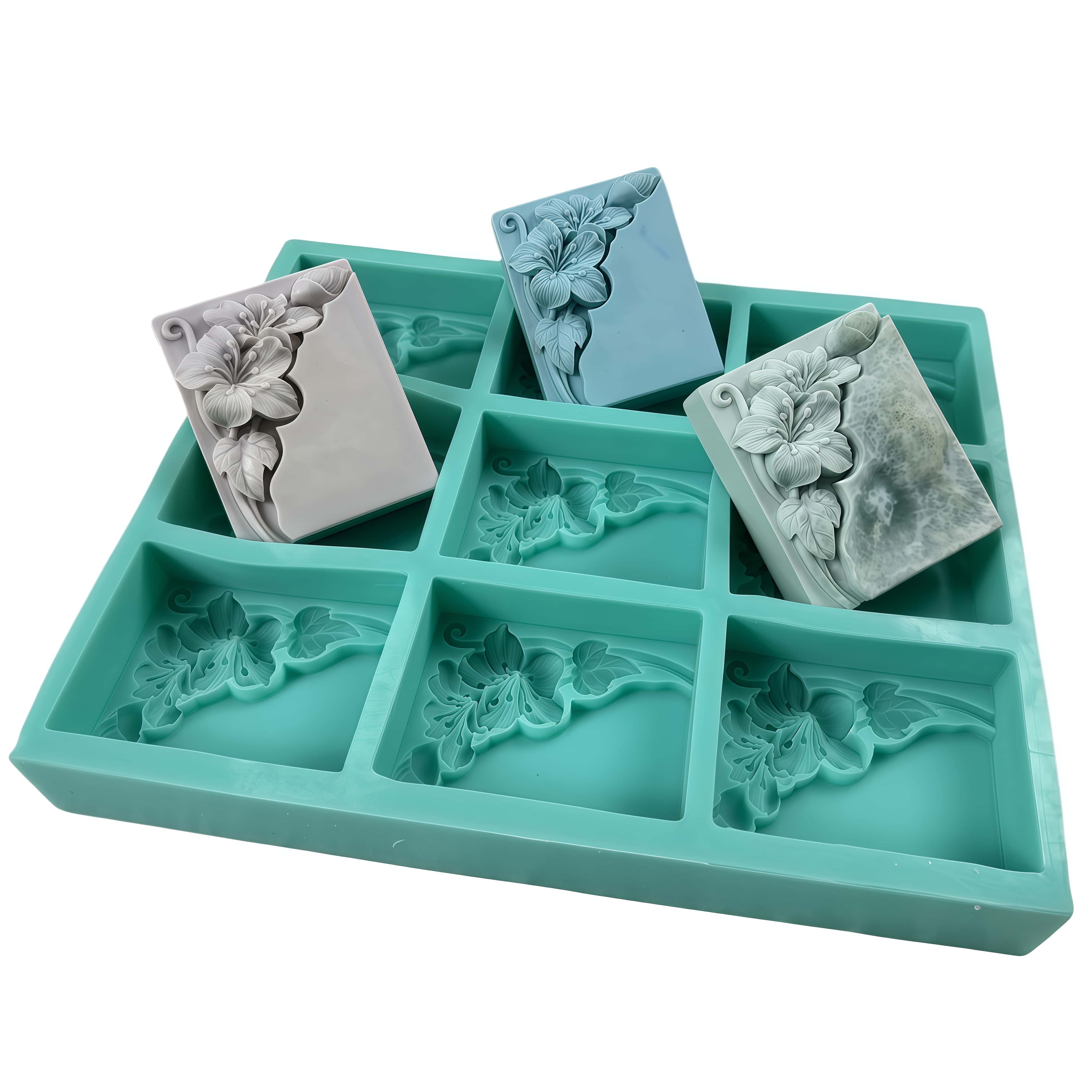 9 Cavities Tung Flower Soap Mo - đánh giá và giá Soap Making Books