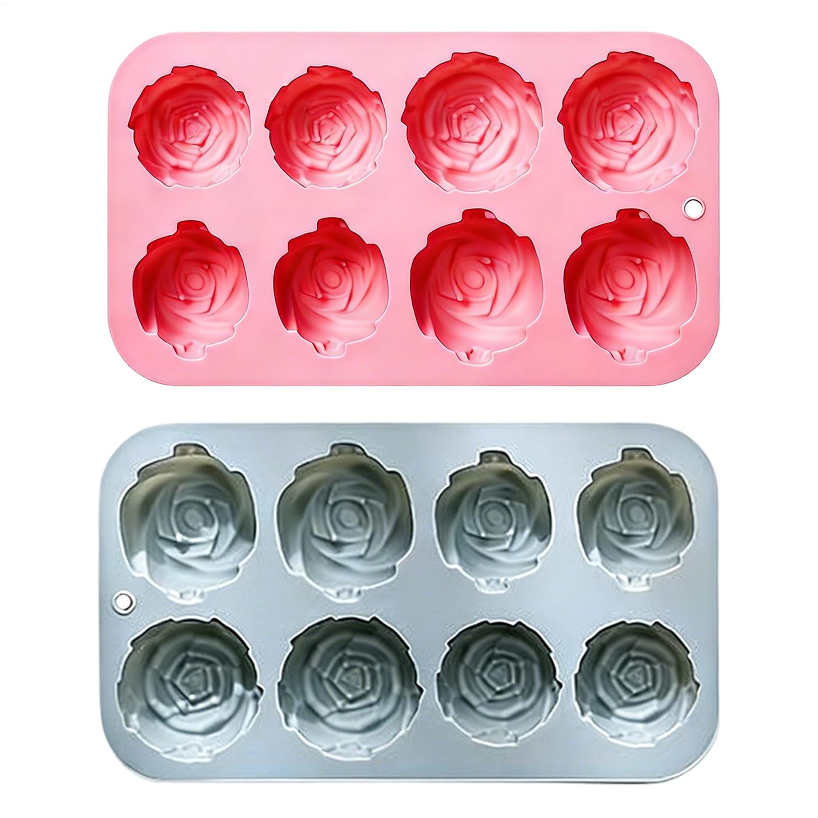 8 Holes Rose Flower Silicone M - đánh giá và giá Soap Making Home