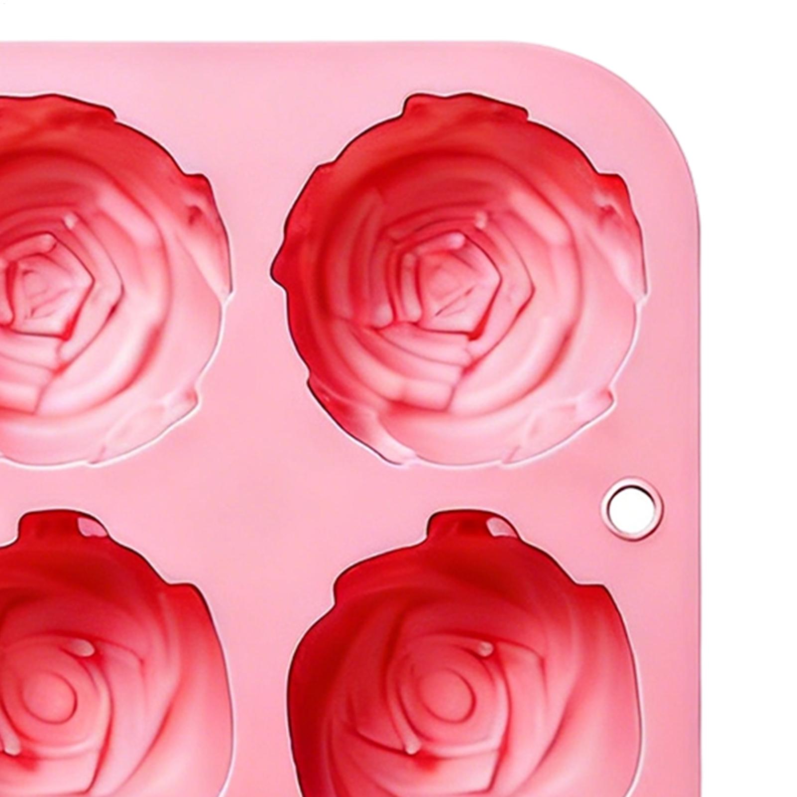 8 Holes Rose Flower Silicone M - đánh giá và giá Soap Making Home