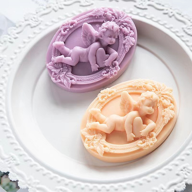 3D Angel Kids Shaped Silicone  - đánh giá và giá Soap Making Home