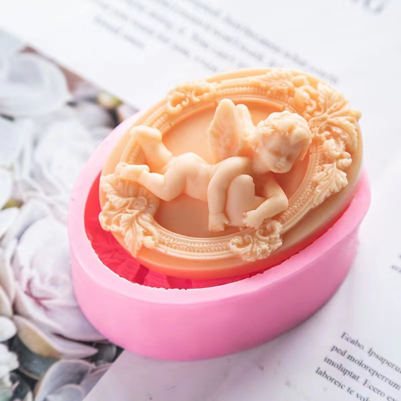 3D Angel Kids Shaped Silicone  - đánh giá và giá Soap Making Home