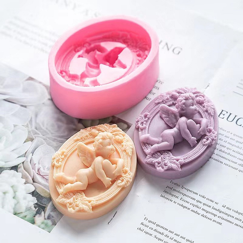 3D Angel Kids Shaped Silicone  - đánh giá và giá Soap Making Home